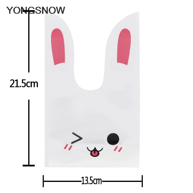 25 шт рождественские украшения милый кролик длинные уши мешки для конфет
