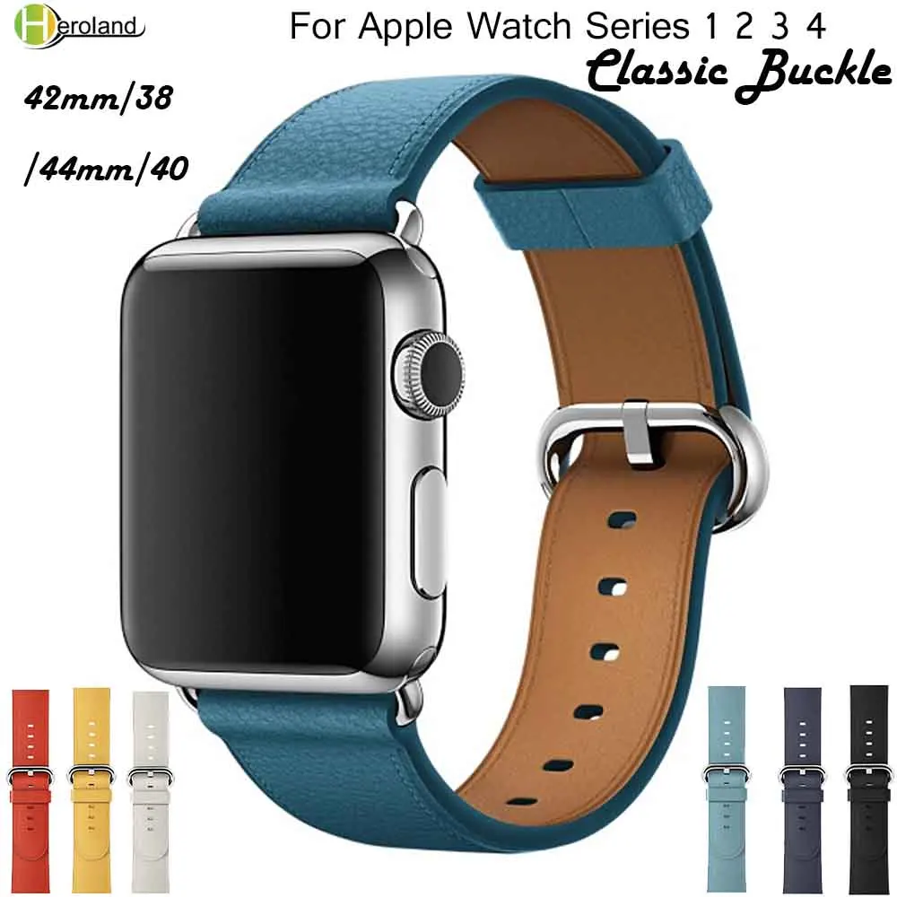 Высококачественный кожаный ремешок для часов Apple Watch Series 4 3 2 1 Iwatch 38/ 42 мм 40/44