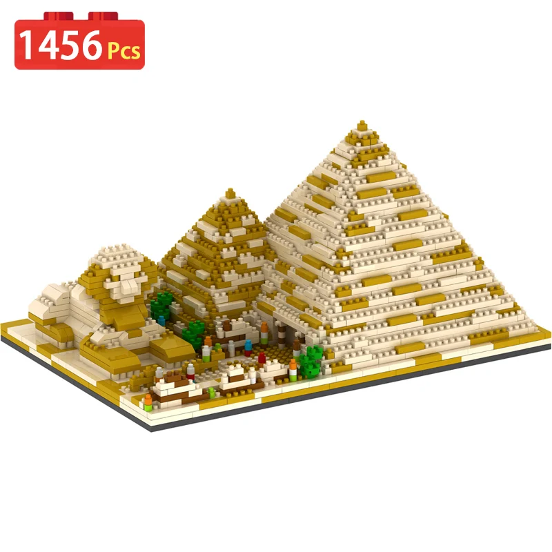 1456 шт модель пирамиды дети совместимые строительные блоки игрушки 3D Кирпичи игрушки для детей подарок