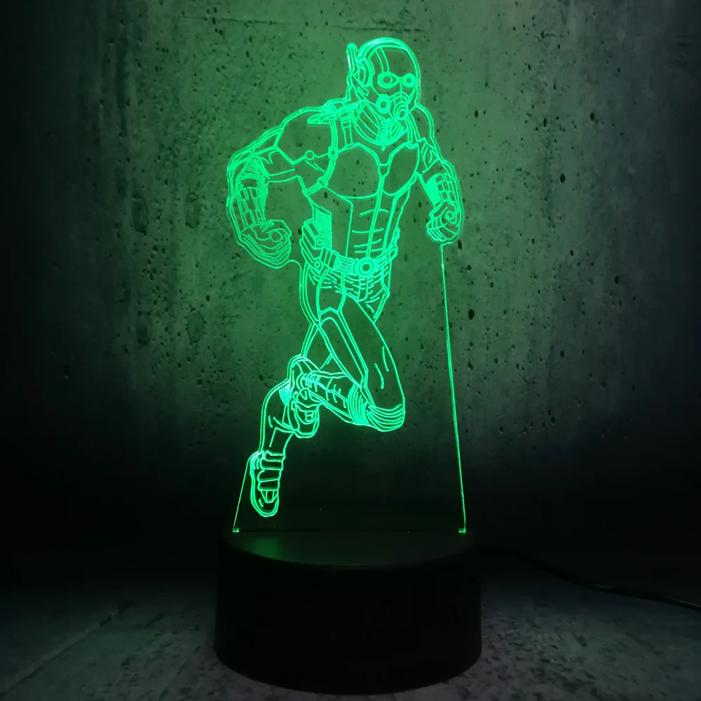 Комический муравей человек 3D лампа ночник светильник USB СВЕТОДИОДНЫЙ ing Mulitcolor