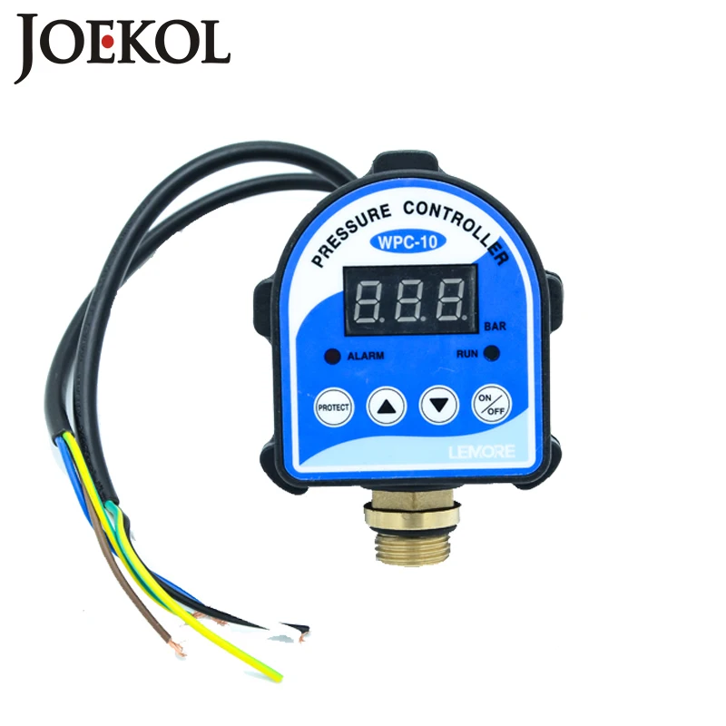 

Free Shipping WPC10 Digital Water Pressure Switch Digital Display Eletronic Pressure Controller For Water Pump With G1/2"Adapter
