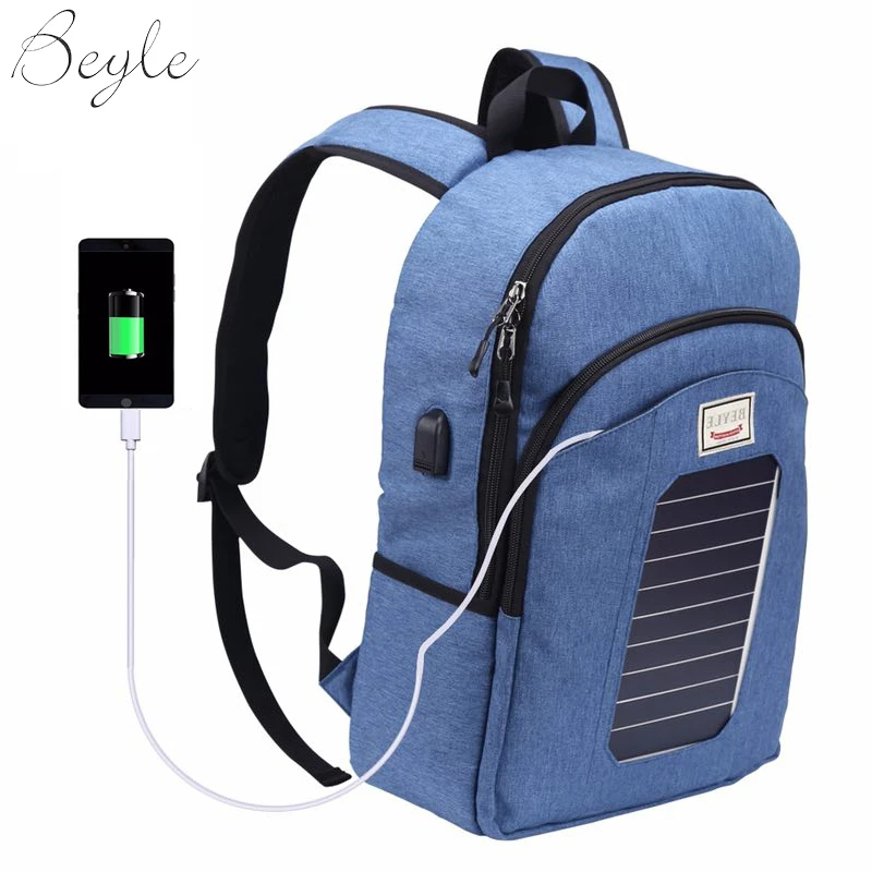 Бейль Панели солнечные Мощность рюкзак Внешний USB зарядки сумка большой Ёмкость