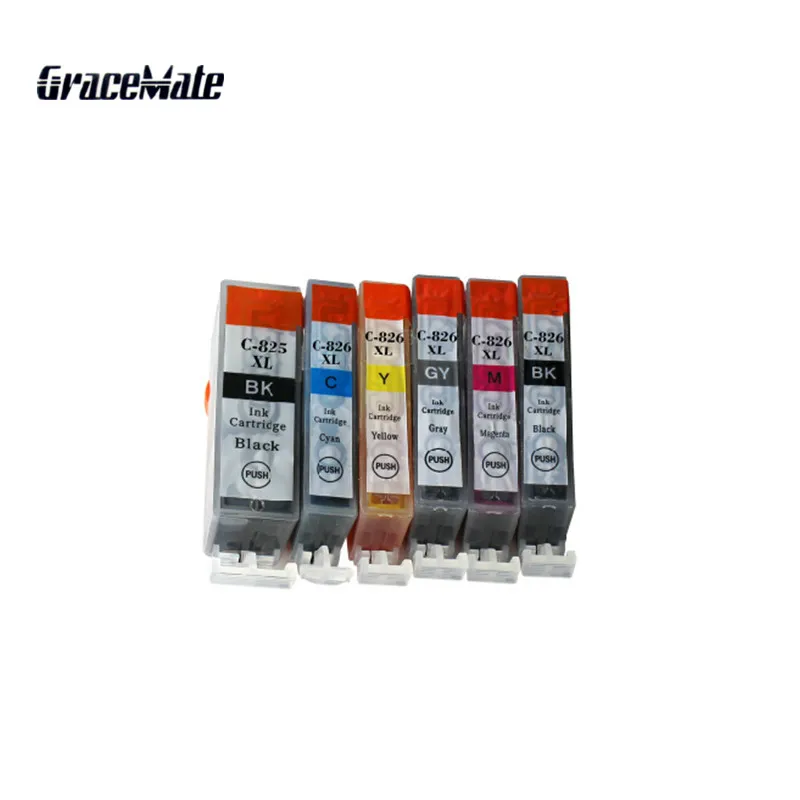 1 Set 6 color PGI 825 CLI 826 Ink Cartridge For Canon PIXMA/M G6280/ MG8180/MG8280/ MX888 jet Printer | Компьютеры и офис