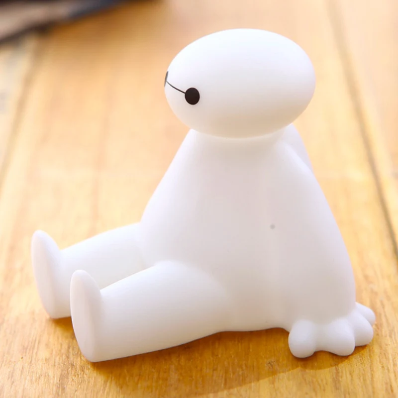 2 шт. Kawaii Baymax резиновый кронштейн мультяшное сиденье для мобильного телефона маленький подарок прекрасная подставка для телефона держатель для iPhone iPad huawei xiaomi