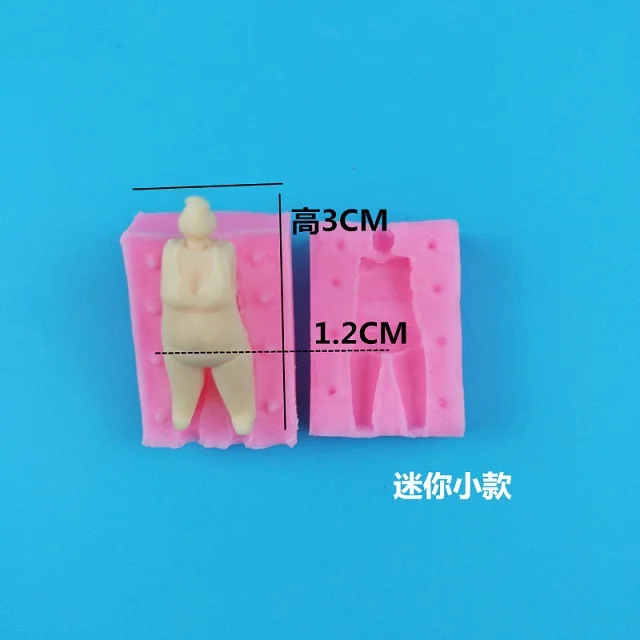 1 шт. силикагель человеческое тело Плесень DIY глина мягкая глина силикагель тело плесень мягкая глина тело качество изготовления ручной работы Артефакт - Цвет: 02