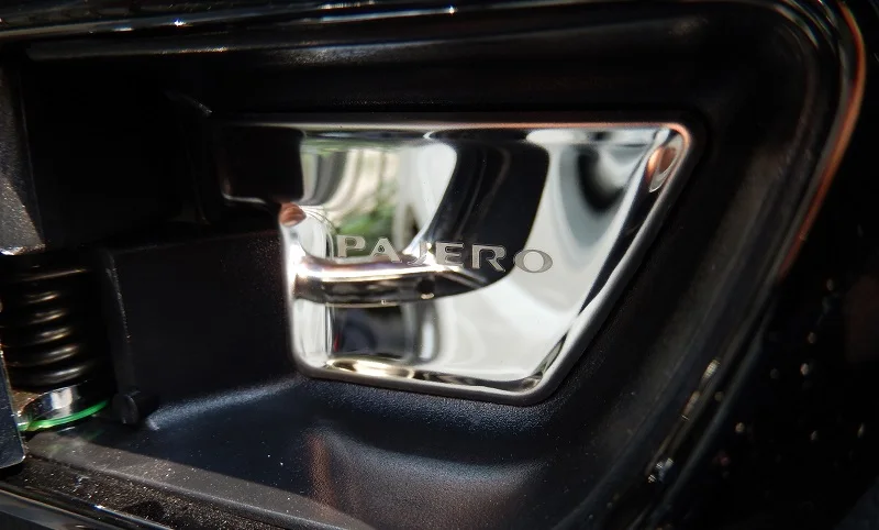 Внутренняя дверная ручка из нержавеющей стали для Mitsubishi Pajero IV V80 Montero Limited Super Exceed Shogun