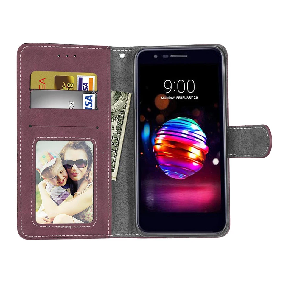 Кошелек кожаный флип чехол для LG X Style Cam Экран Посмотреть Макс Мощность Bello 2 L70 L90 Леон H340N дух H440N Стекло Zero H740 крышка