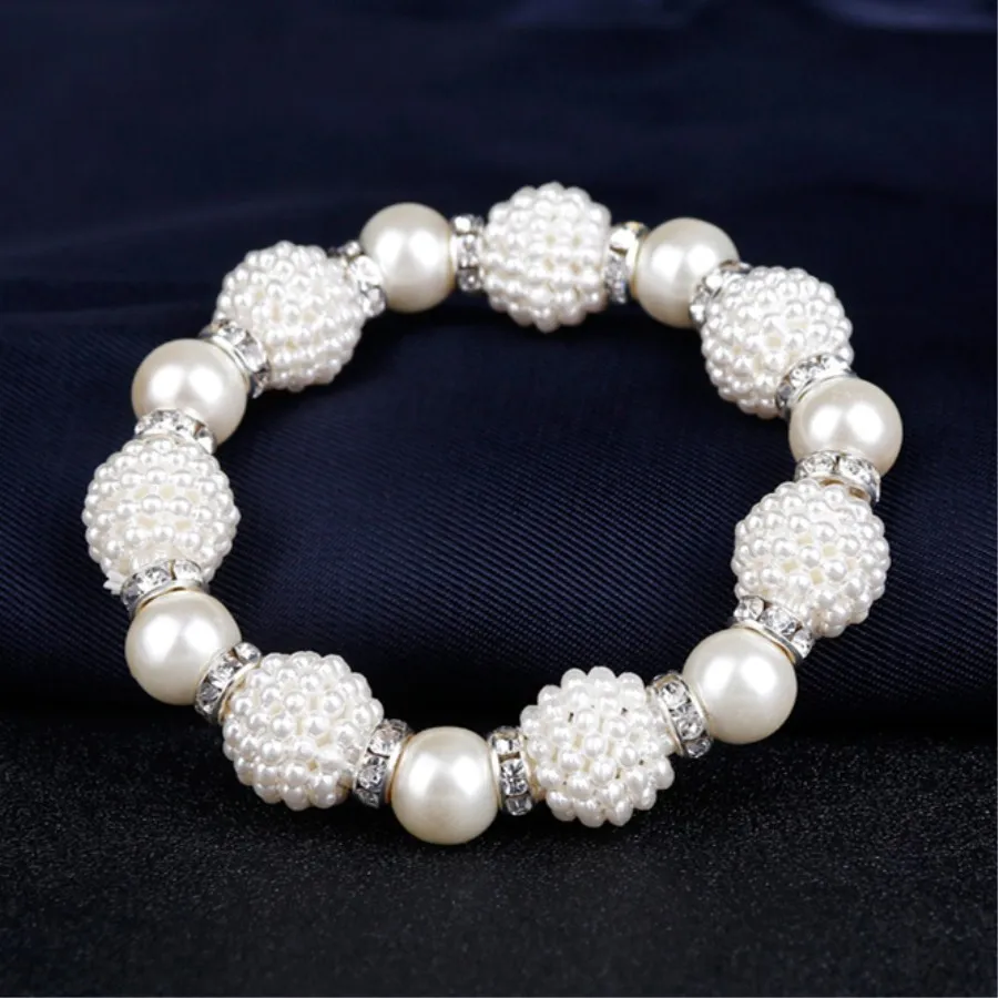 2018 Bridesmaid Pearl Jewelry Sets Necklace Earrings Bracelet Per Set Dubai for Wedding Free Gifts | Украшения и аксессуары