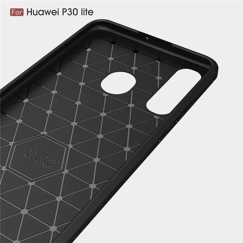 Мягкий силиконовый чехол из ТПУ для Huawei P30 Lite Pro противоударный углеродного