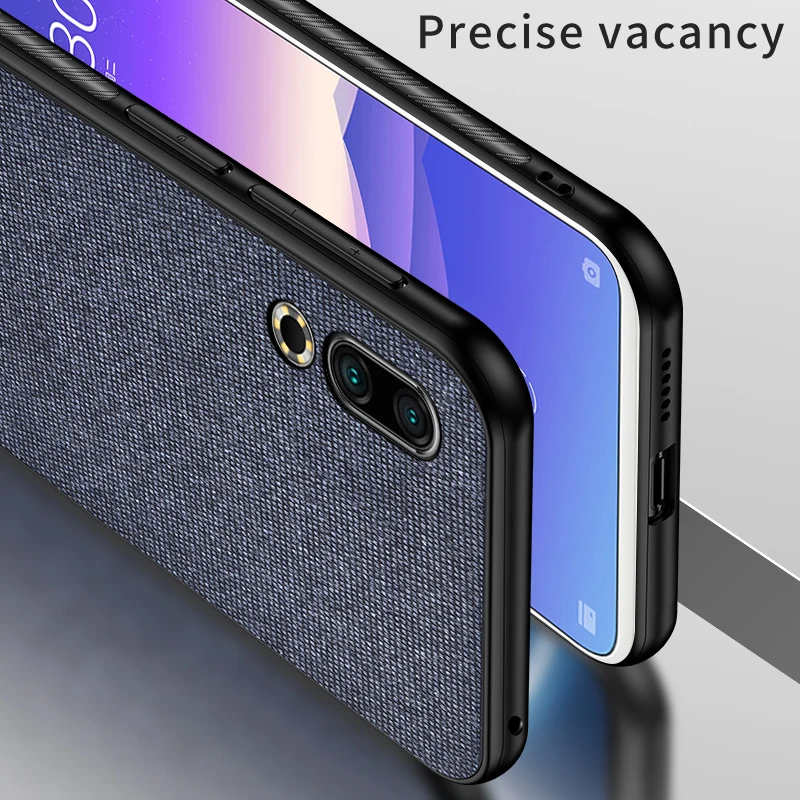 Для Meizu 16s чехол из ткани полная защита Жесткий PC задняя крышка для 16 S телефона