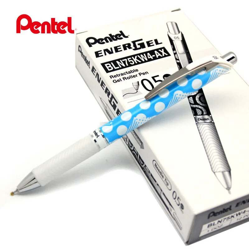 Pentel пресс типа BLN75 супер гладкая быстросохнущая гелевая ручка для студентов выдвижной гелиевый ролик ручка