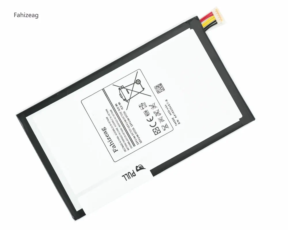 Fahizeag 3 шт 4450 mAh T4450E Замена Батарея для samsung Galaxy Tab Tablet 8 0 T310 T311 T315 SM-T310 SM-T311 e0288 E0396 |