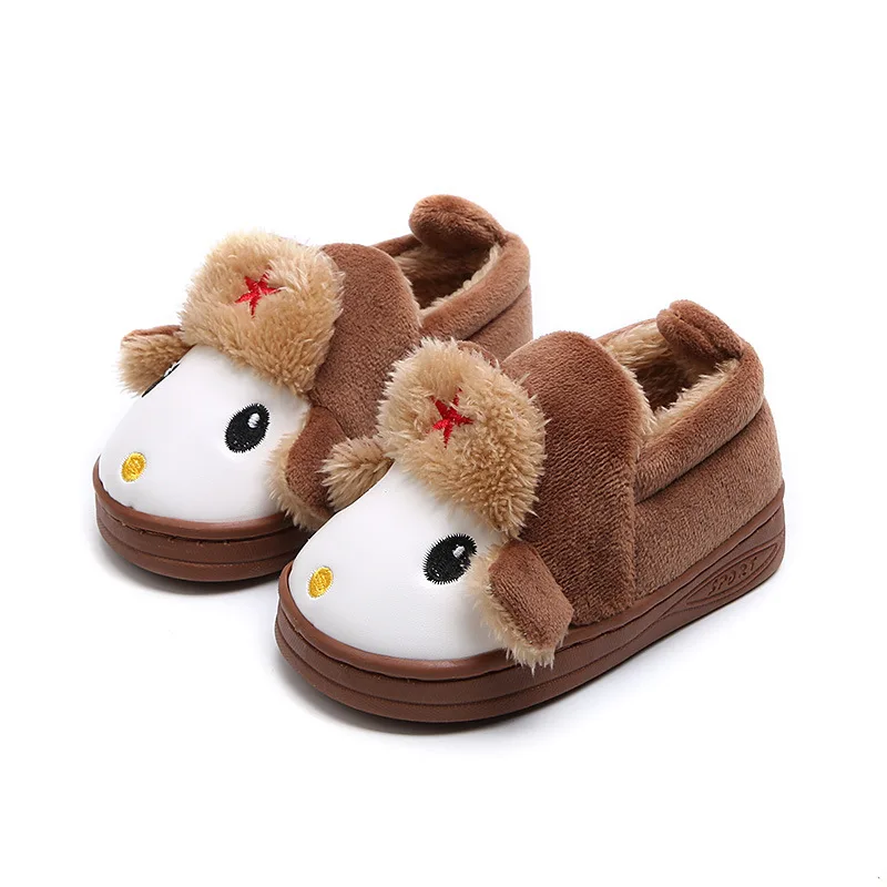 Детские тапочки с милым рисунком Chausson Enfant домашняя обувь детские зимние теплые
