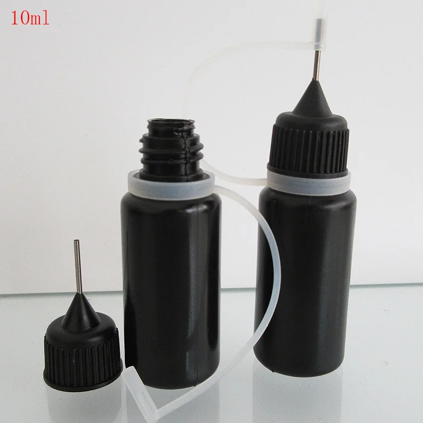 10pcs10ML черная игольчатая бутылка аксессуары для электронных сигарет инструмент
