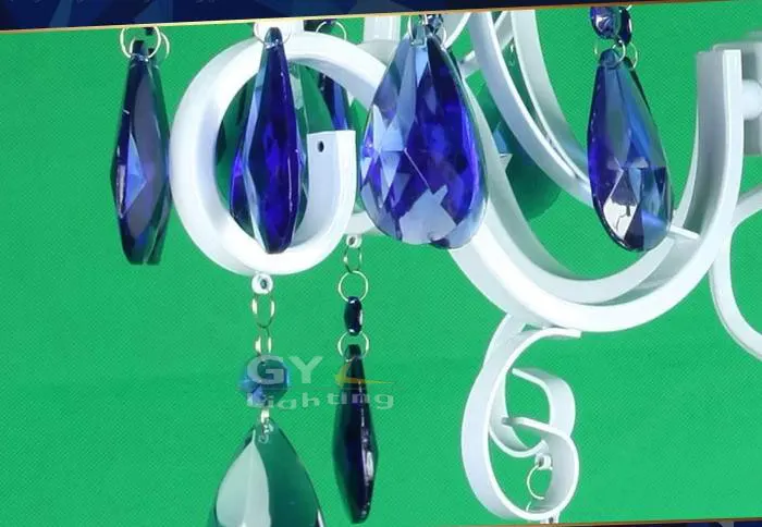 4 шт. свечи из кованого железа 220 В 58 х40 см|blue crystal chandelier|crystal chandeliercrystal chandelier white |