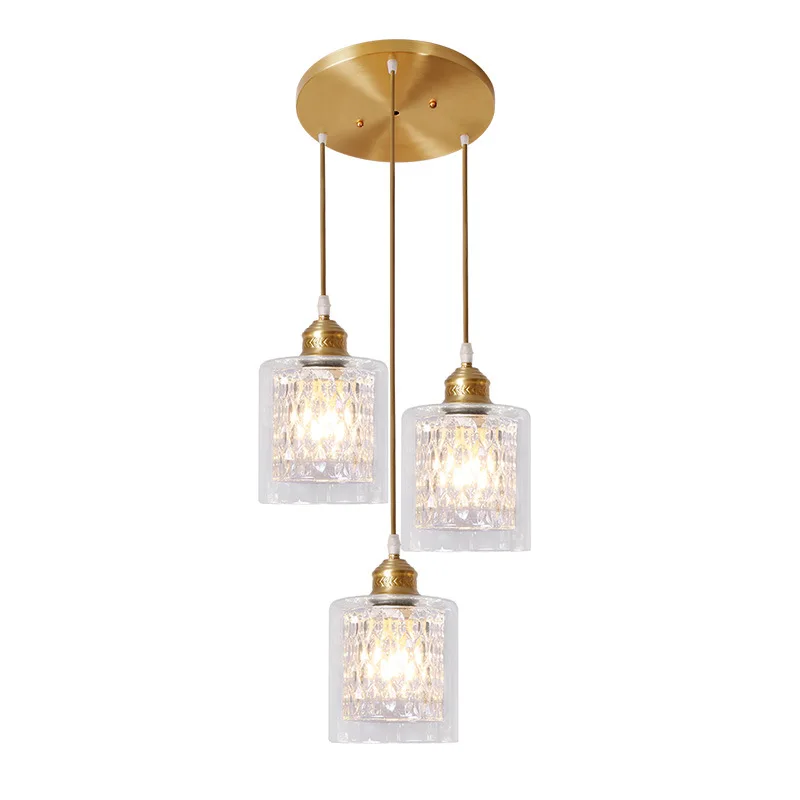 

Современные золотые подвесные потолочные светильники LukLoy в стиле лофт для кухни, скандинавский стеклянный светодиодный подвесной светиль...