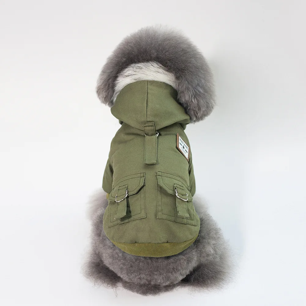 2020 простая конструкция зимняя одежда для собак с капюшоном на 2 фута размеры s xxl