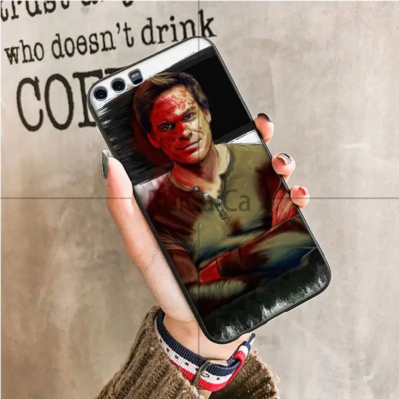 Чехол Ruicaica Dexter Keep Calm and Let Deal из мягкой резины для телефона Huawei Mate10 Lite P20 Pro P9 P10 Plus View