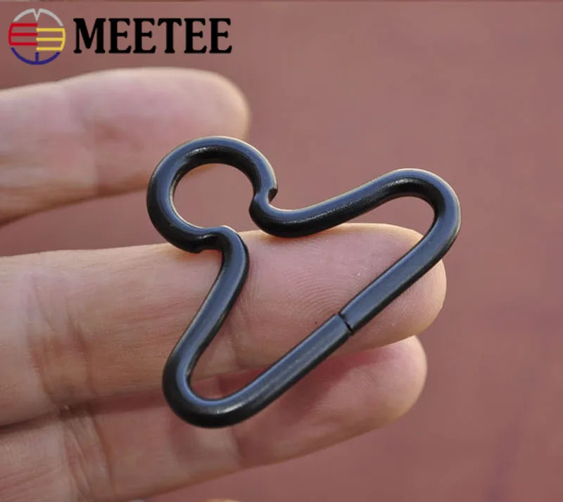 Meetee 10/20 штук ID38mm металлическое кольцо пряжки сумка с наплечной лямкой настроить пряжку DIY одежды Чемодан крюк для рюкзака аппаратный аксессуар
