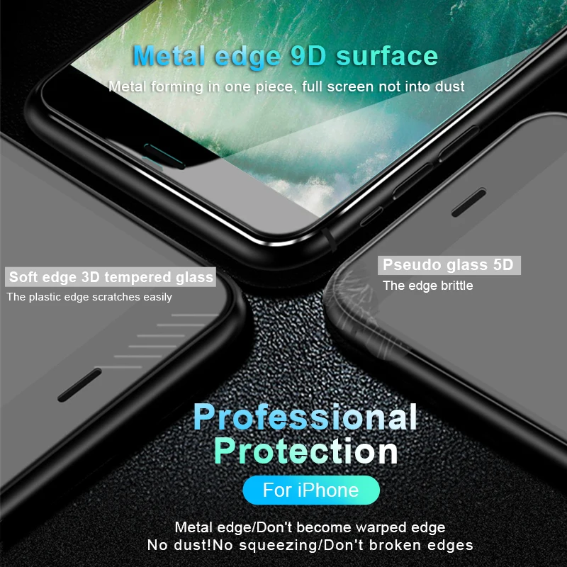 BXE 9D полное покрытие закаленное стекло для iPhone 11 Pro X XR XS Max 5 5S 5C SE 6 6s 7 8 Plus Защита