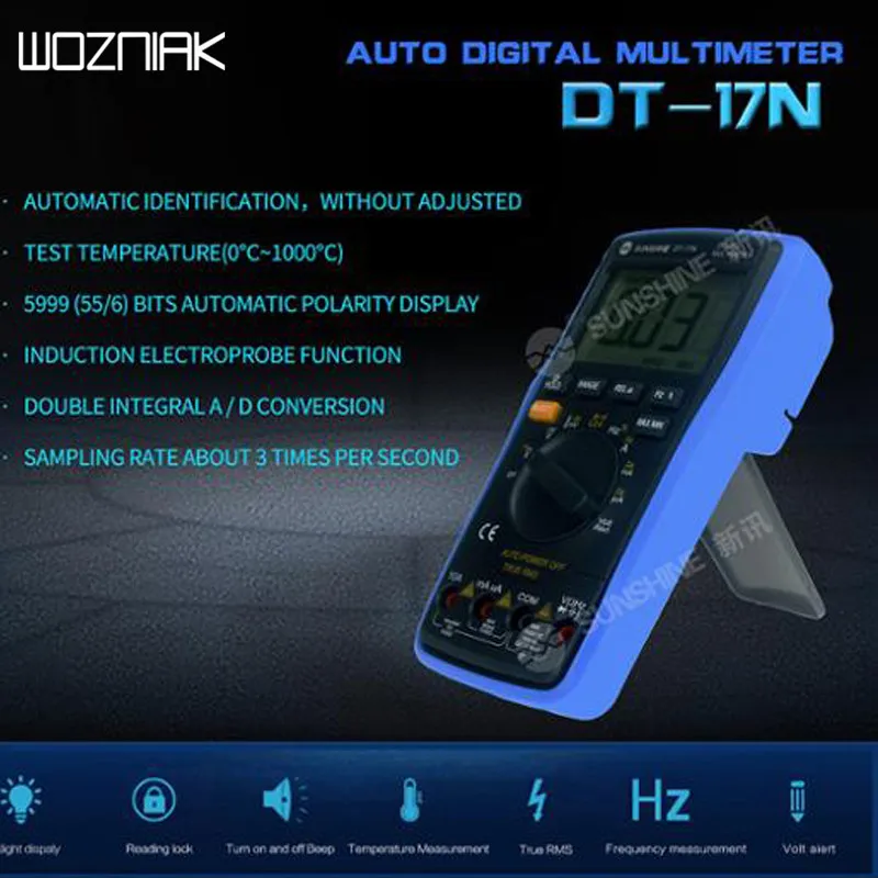 DT-17N автоматически настраивающийся диапазон жидкокристаллический дисплей