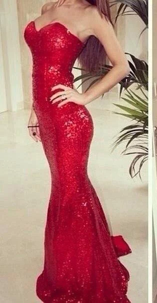 Платье для выпускного бала с русалочкой милое красное платье в пол вырезом