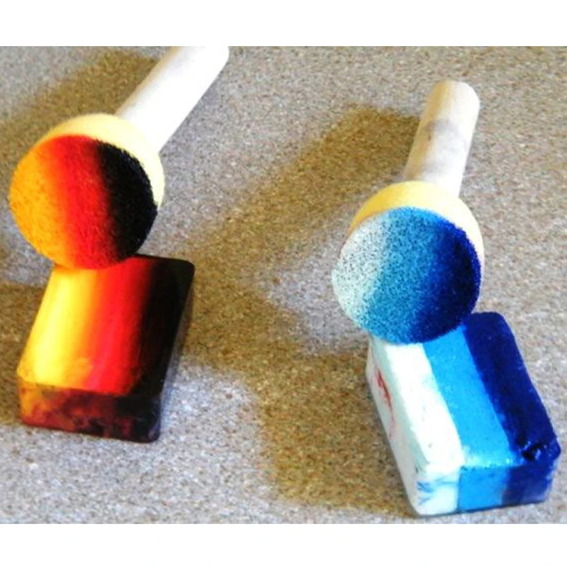 [Купи вместе более низкая цена] 50 г неоновая Радужная краска для лица + 4 шт. губки