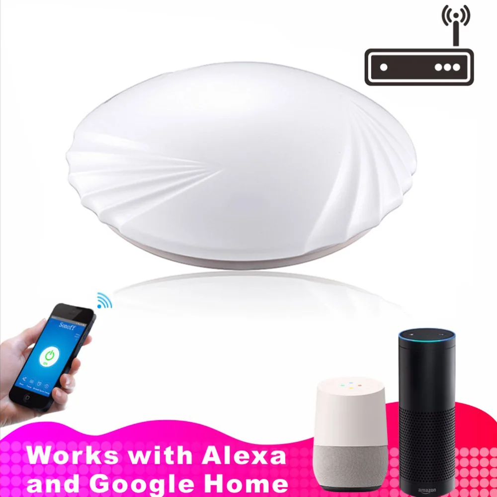JIAWEN Wifi Control LED Ceiling Light Anytime Anywhere remote control AC110 -240V | Лампы и освещение