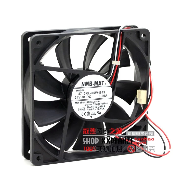 

Free Delivery.Brand new genuine 12CM 12025 24V 0.29A 4710KL-05W-B49 equipment fan