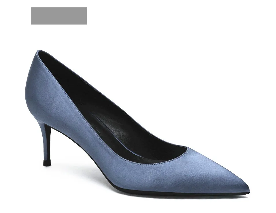 KATELVADI/женские туфли-лодочки женские туфли на шпильке 6,5 см; chaussure femme Talon; черные свадебные туфли на высоком каблуке K-327