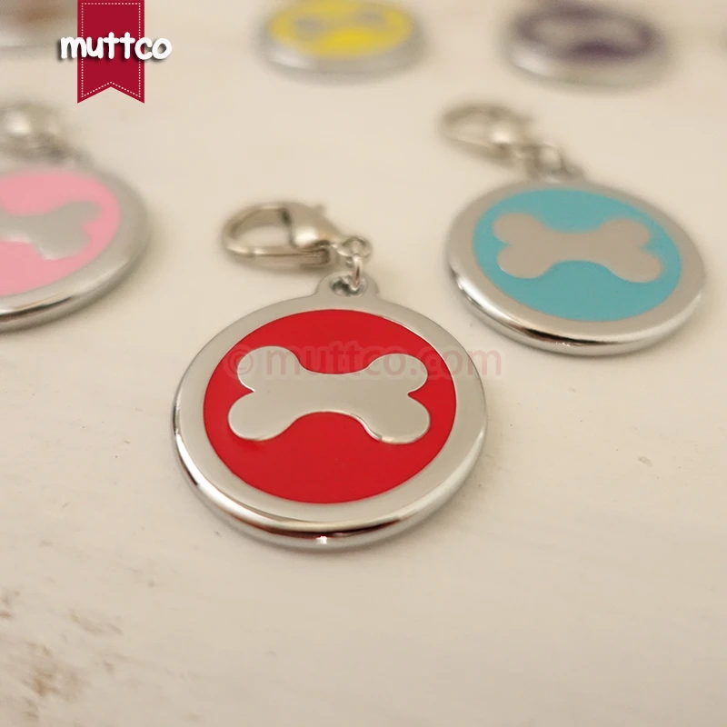 Метки для собак с костной печатью металлические круглые этикетки подходят и