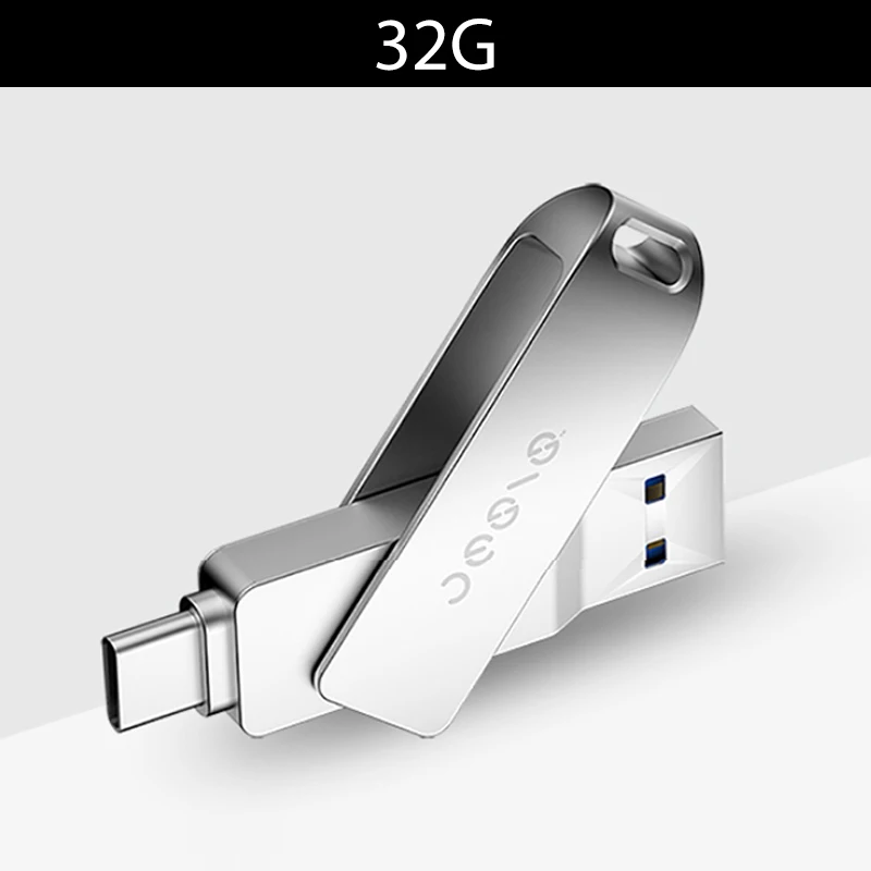 32G Xiaomi Jesis флэш-диск USB3.1 Тип-C мобильный телефон объем запоминающего устройства расширения 32/64/128 ГБ USB флэшка для ноутбука U диск - Цвет: 32G