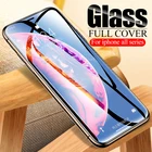 Закаленное стекло с полным покрытием для iphone 6, 7, 8 plus, Защита экрана для apple iphone x, xs max, xr, защитная стеклянная пленка