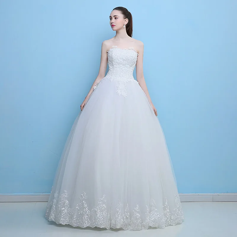 Модное Новое поступление Элегантное свадебное платье Vestido de Festa с аппликацией из