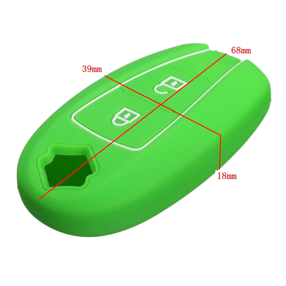 

Silicone 3 Button Smart Remote Key Case Fob Cover Holder For Suzuki SX4 Kizashi 13 Colors