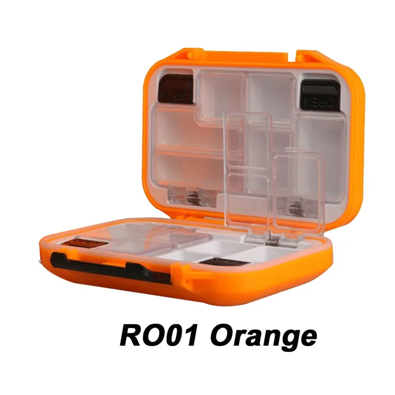 RO01 ORANGE Maximumcatch оранжевый и серый RO мини пластиковая коробка для ловли нахлыстом двухсторонняя коробка для ловли нахлыстом - Цвет: RO01 ORANGE