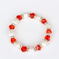 friendship crystal imitation pearls bracelet festival charm pearl healing crystal bracelets for women jewelry gifts