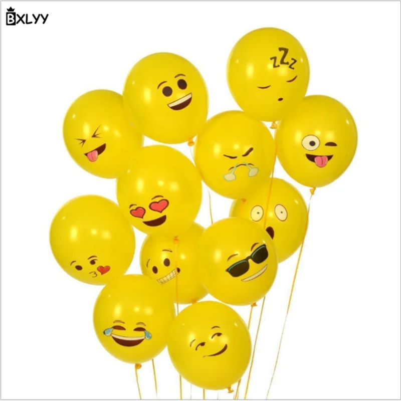 BXLYY 10 шт. свадебные украшения смайлик латексный шар различные формы