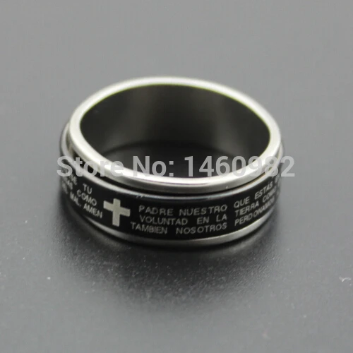 Крутые кольца из нержавеющей стали черного и серебряного цвета для мужчин женщин