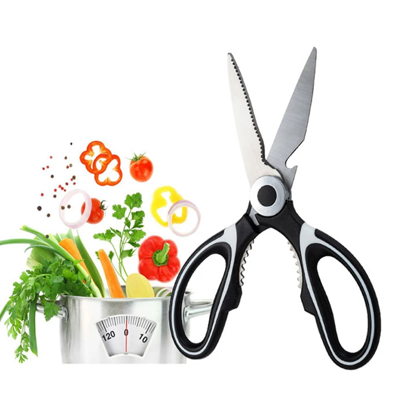 Кухонные ножницы нож для рыбы мяса и овощей курицы многофункциональные из