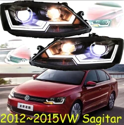 HID, 2012~, автомобильный Стайлинг для фар Jetta, Touareg, sharan, Golf7, routan, saviro, polo, passat, magotan, Jetta Головной фонарь - Цвет: Model1 style