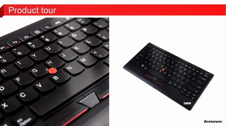 Для lenovo ThinkPad маленький красный горошек Многофункциональный Bluetooth клавиатура Поддержка WIN Android apple BT donggle4X30K12182