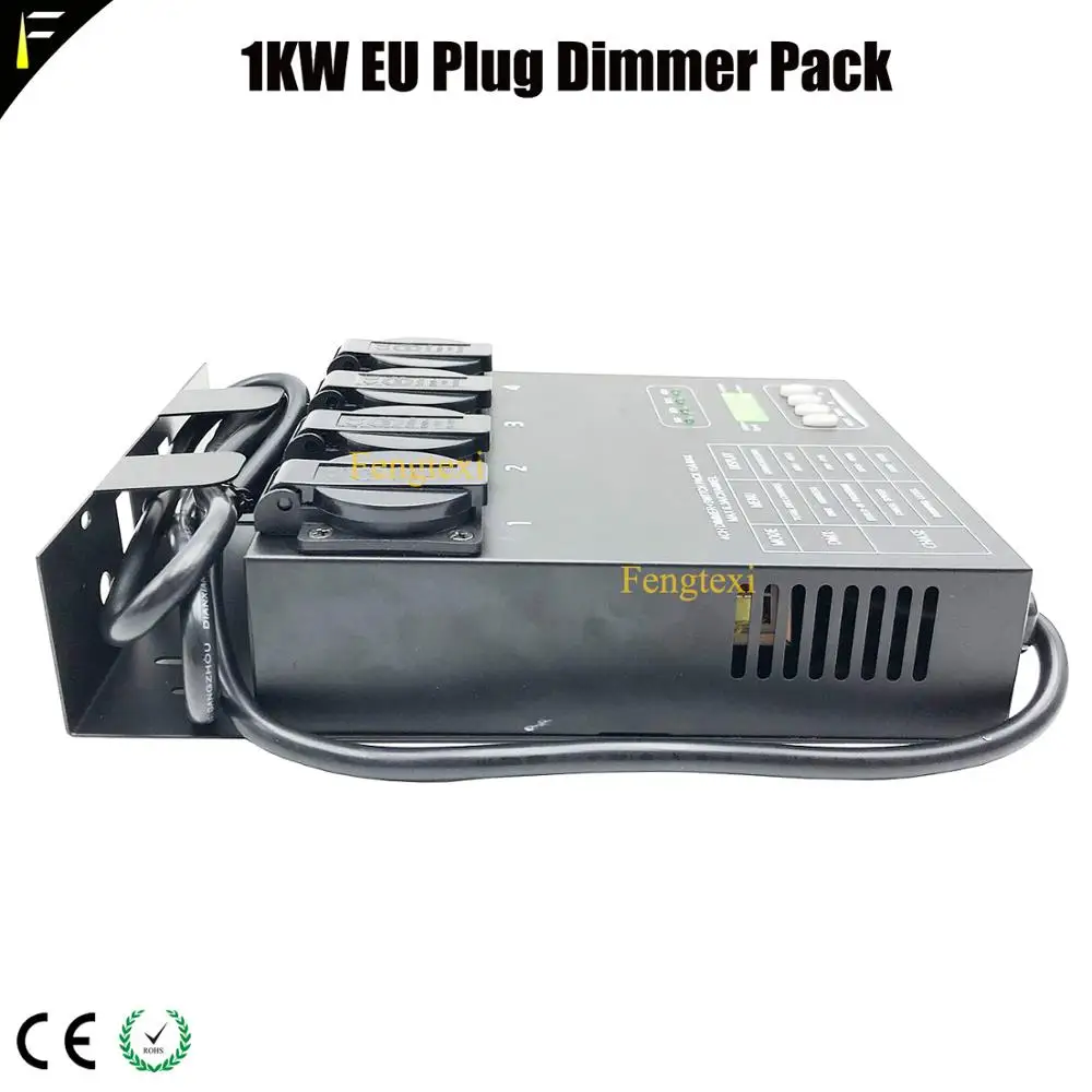 Новый 4CH Euro Plug Stage Light диммерный блок 1kw каждый канал DMX переключение контроллера