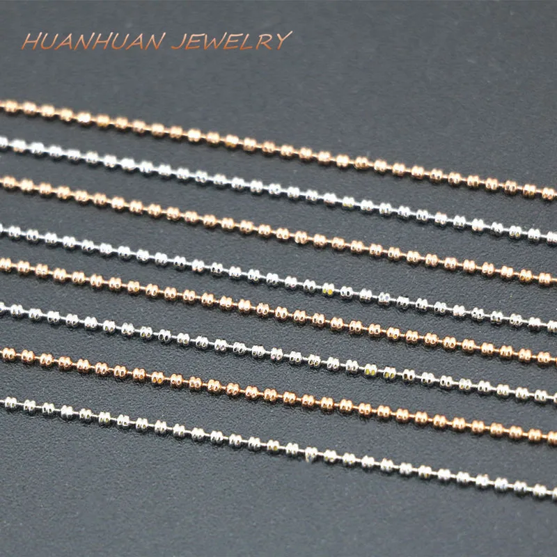 New Arrival Charms Women's Link Chains Necklace Copper Stainless Steel 1mm Diy Pendant Accessories Jewelry 18inch B3376 |