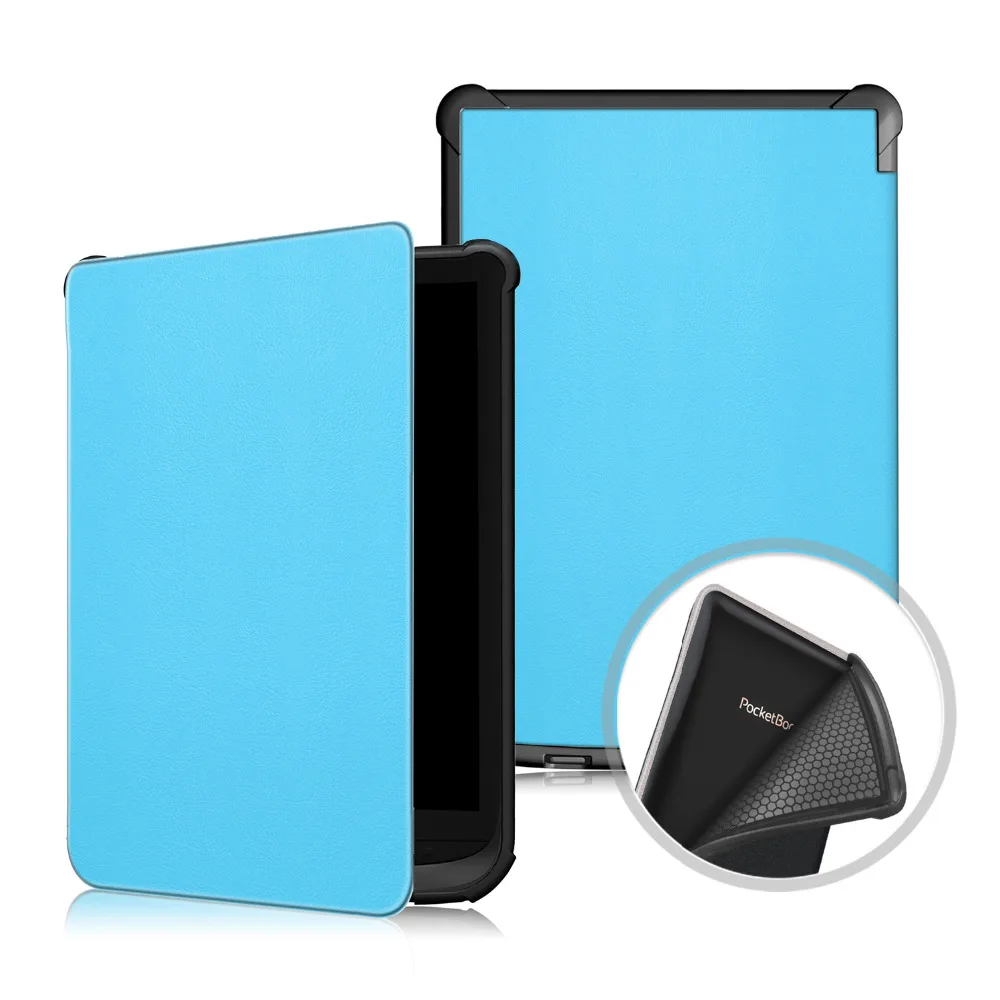 Тонкий Магнитный умный чехол из ТПУ и кожи для Pocketbook 616/627/632 PocketBook Touch Lux 4 Basic 2 HD 3