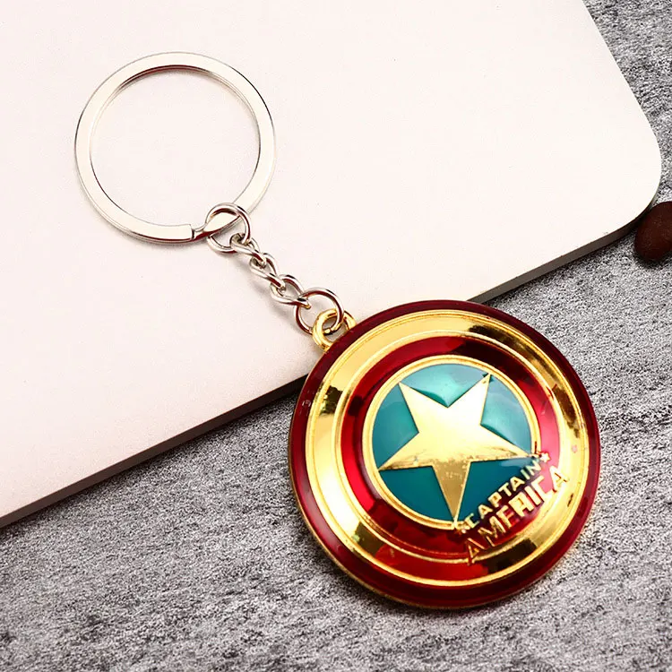 19 Металлический Marvel Мстители Капитан Америка брелок со щитом человек паук Железный человек Маска брелок игрушки Халк брелоки "Бэтмен" игрушка-ключ PJ-027 - Цвет: 19