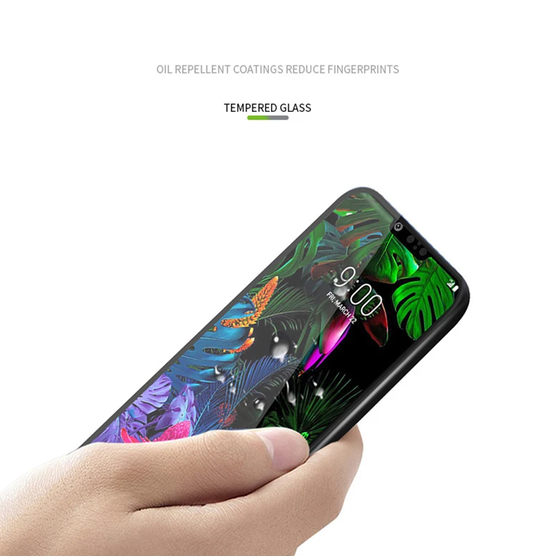 Full cover tempered glass for LG G8 ThinQ screen protectors for LG V20 V30 V40 Thinq q6 g6 K10 K8 protective glas film