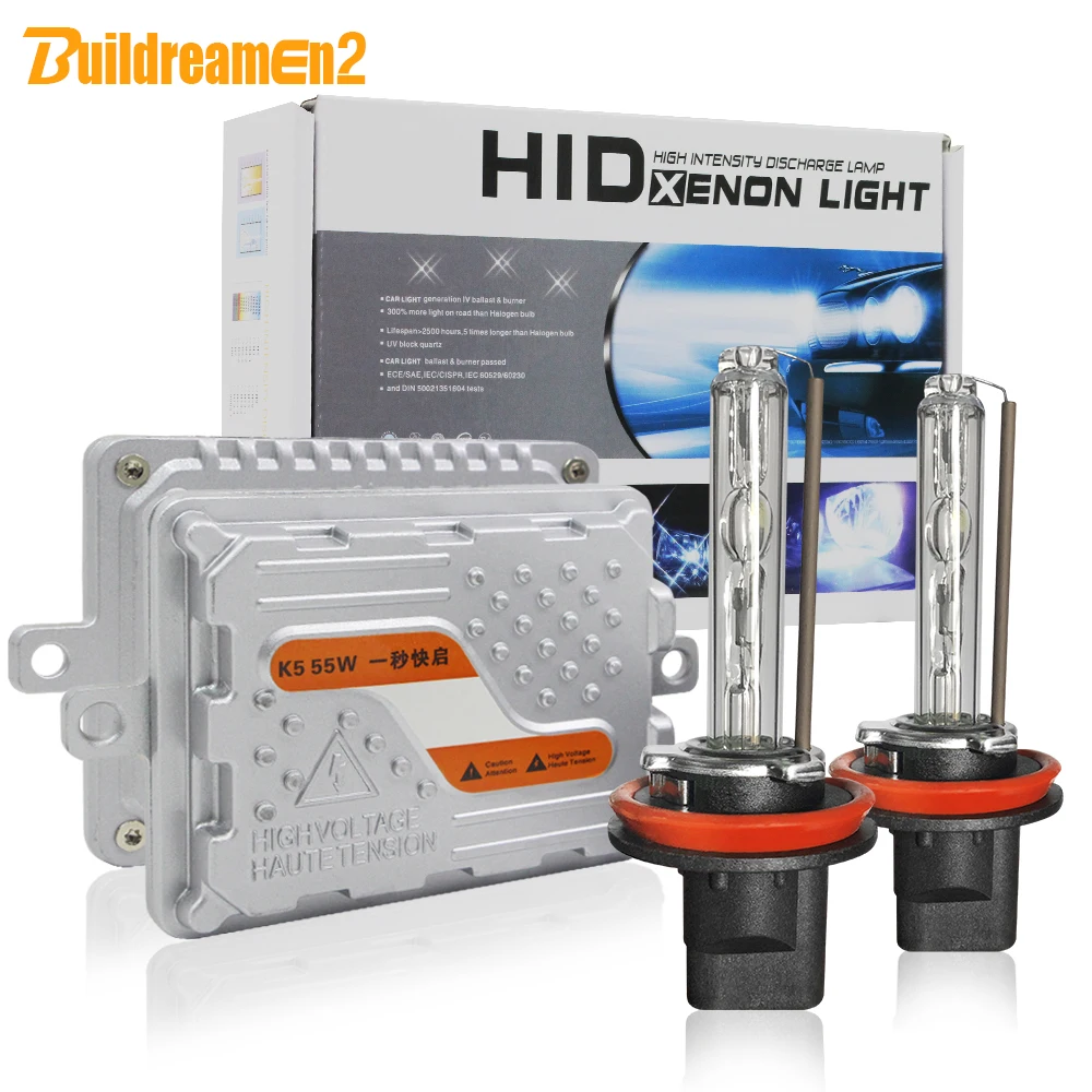 Buildreamen 55 Вт автомобисветильник фара ксеносветильник па комплект HID балластная