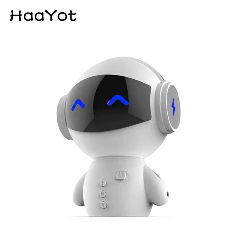 Haayot Dingdang милые M10 портативный робот Bluetooth Динамик стерео гарнитура с Power Bank AUX TF MP3