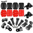 Шлем с изогнутым плоским креплением и трехсторонним регулируемым поворотным рычагом и винтовой пряжкой для gopro sony xiaomi yi аксессуары для экшн-камеры